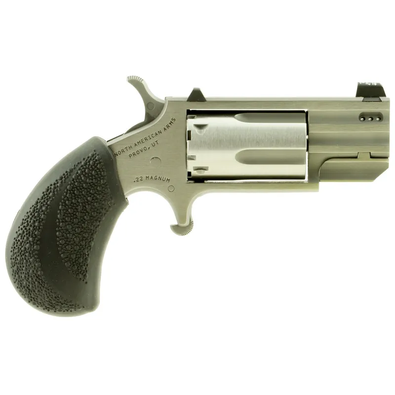 NAA Pug Ported 22 WMR 1" 5 Rds Tritium Black Poly Grip SS