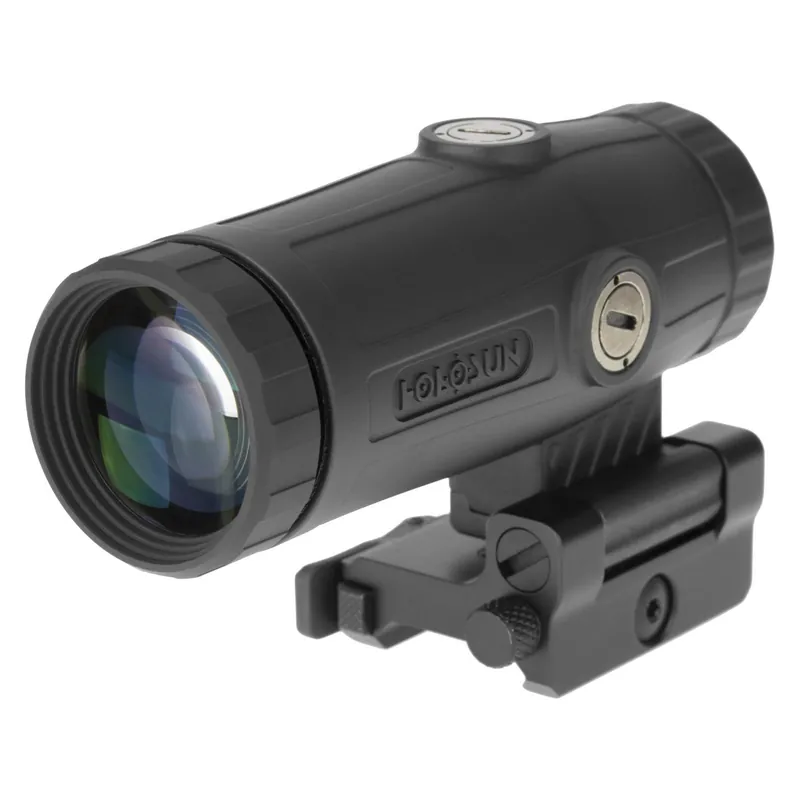 Holosun HM3X 3x Flip Magnifier with Picatinny-Style Lower 1/3 Co-Witness Mount Matte