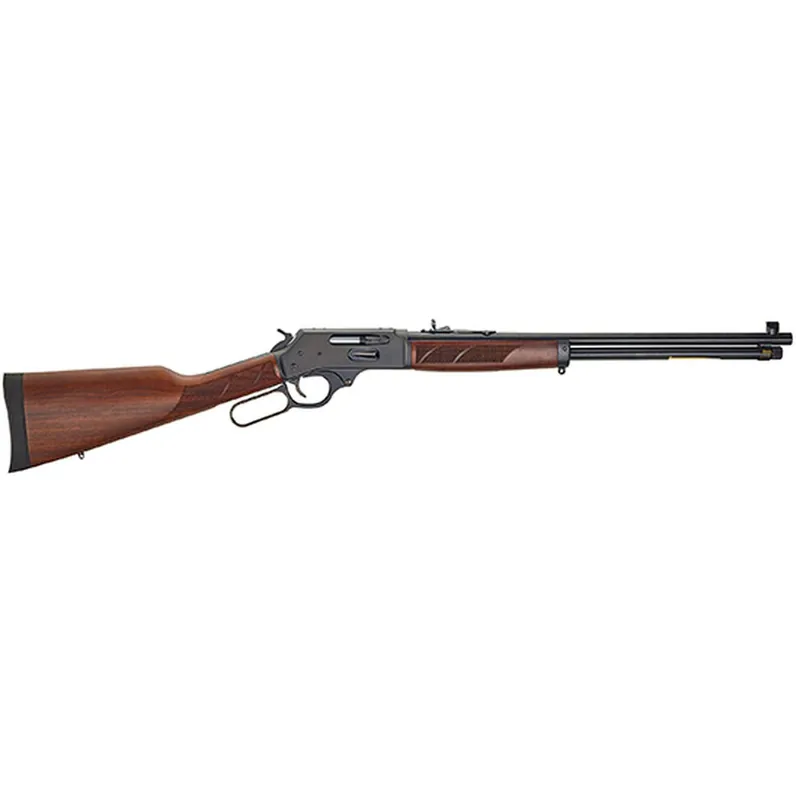 Henry Lever Action Side Action 30-30 20" Barrel Blue Finish Walnut Stock Adjustable Sights 5Rd