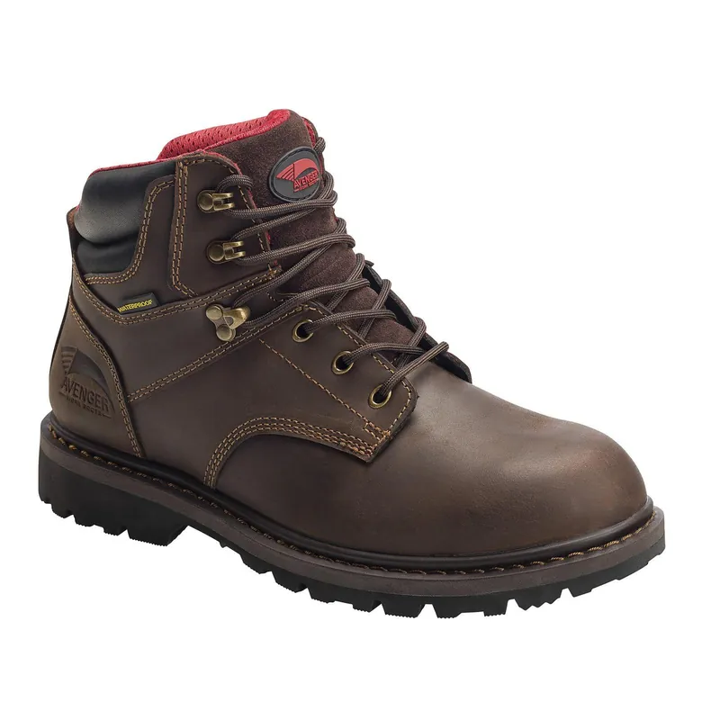Avenger A7636 Men‘s 6" Waterproof Work Boots - Soft Toe Boots