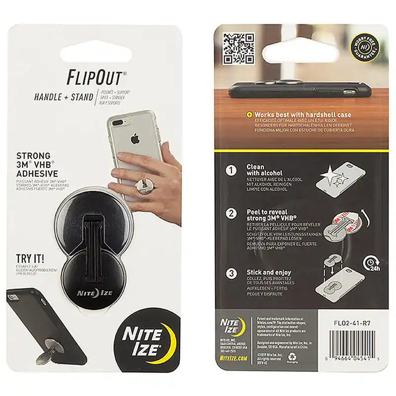 NITE IZE Flipout Handle + Stand Black