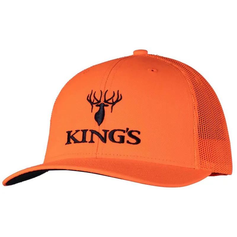 King‘s Camo Men‘s Logo Hat One Size Blaze Orange