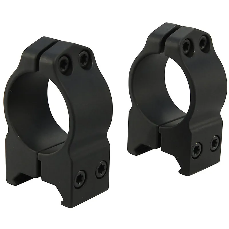 Warne 1" Maxima Permanent-Attachable Weaver-Style Rings Matte Medium