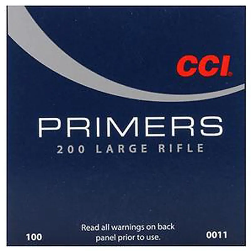 CCI 200 STD LARGE RIFLE PRIMER 100 CT