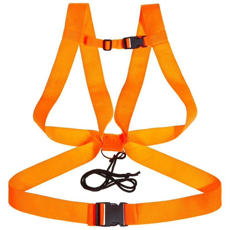 Allen Dual Harness Deer Drag Two Inch Web Construction Rope Included Blaze Orange 33A
