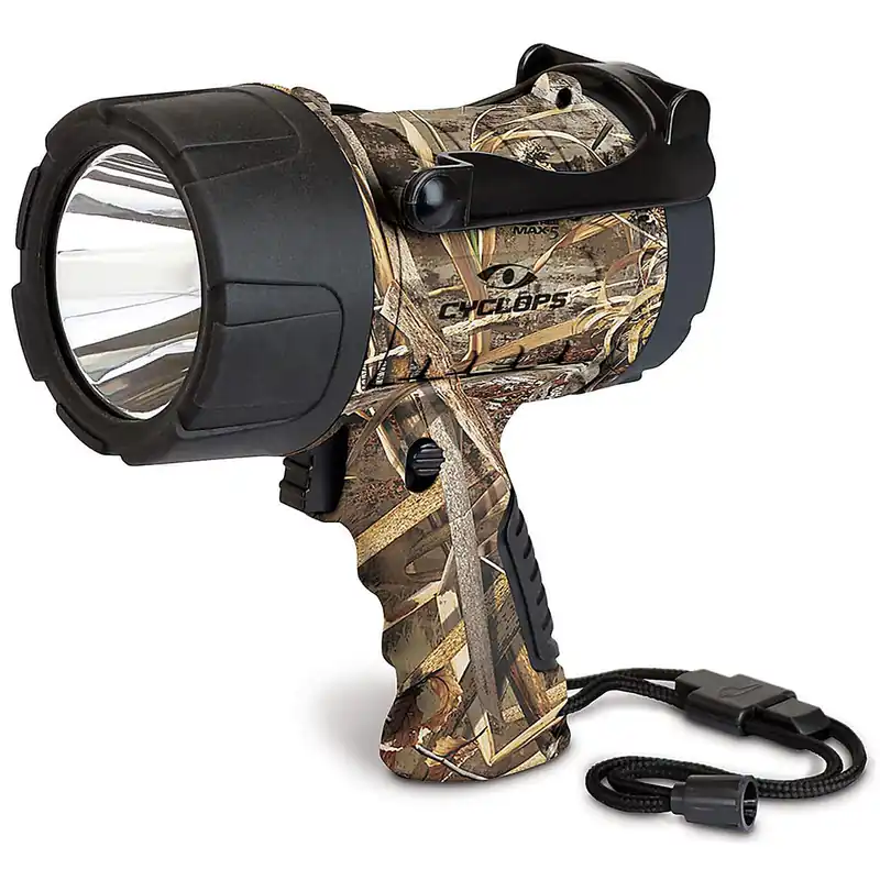 Cyclops 350 Lumen Waterproof Spotlight LED 3 AA Batteries Polymer RT Max-5