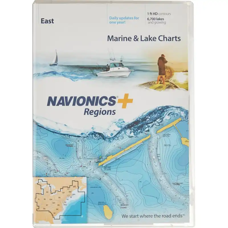 Navionics Regions East Region Marine and Lake Charts and Maps