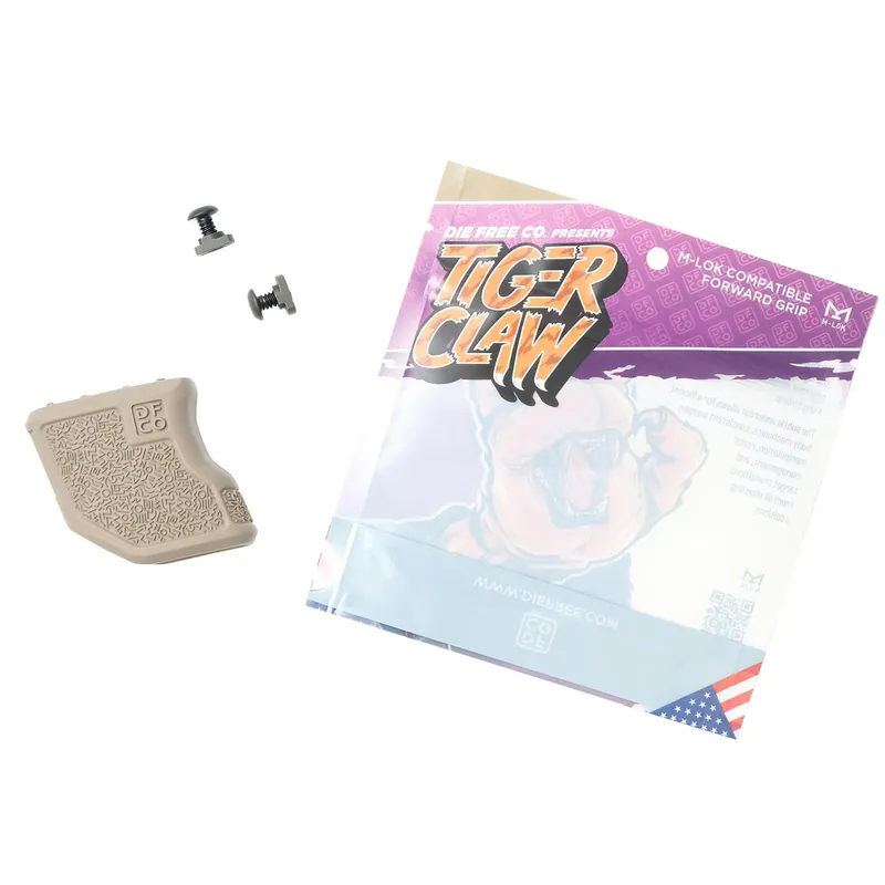 Die Free Co Llc TCMLOKFDE Tiger Claw Flat Dark Earth Nylon