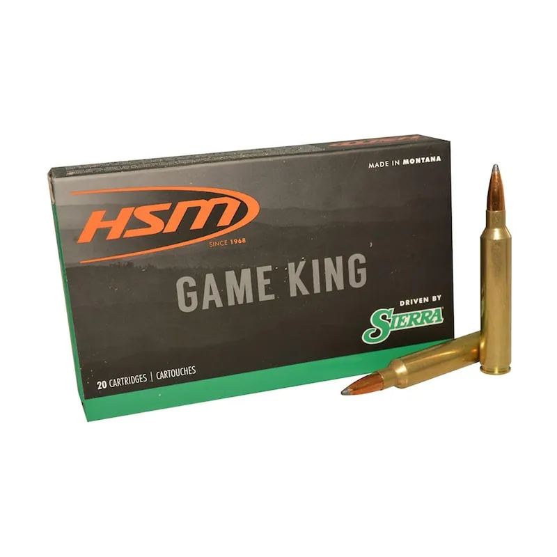 HSM 300RUM12N Game King 300 RUM 165 gr Sierra GameKing Spitzer Boat Tail 20 Per Box/ 20 Case