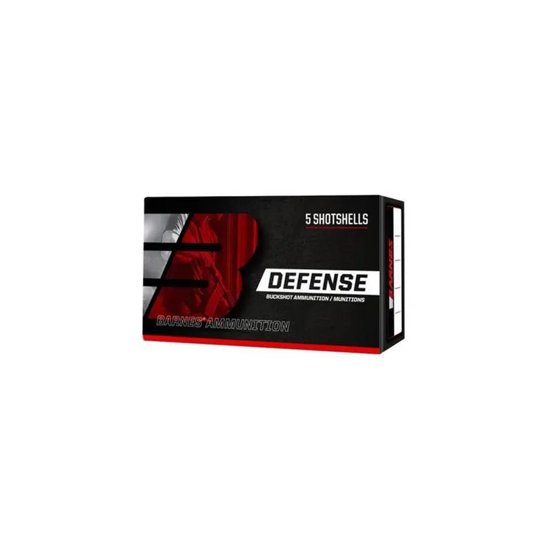 Barnes Bullets 32010 Defense 12Gauge 2.75" 00Buck Shot 5 Per Box/20 Case