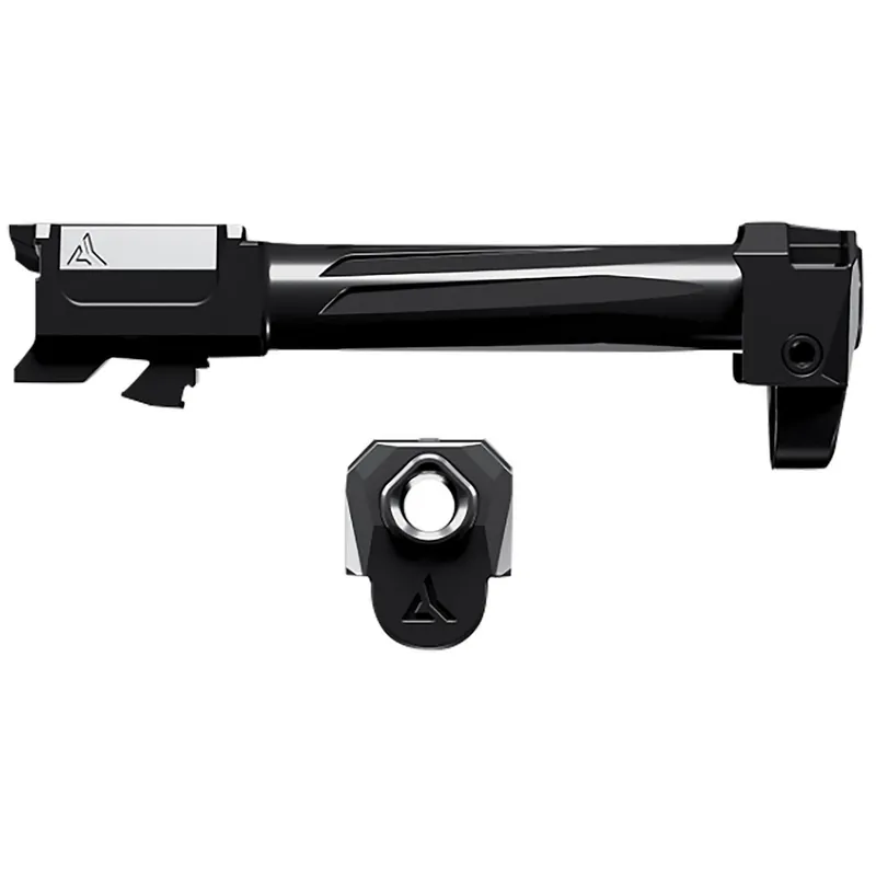 Radian Weapons R0859 Ramjet & Afterburner Combo 9mm Luger Compatible w/Glock 43X, Black Stainless Steel