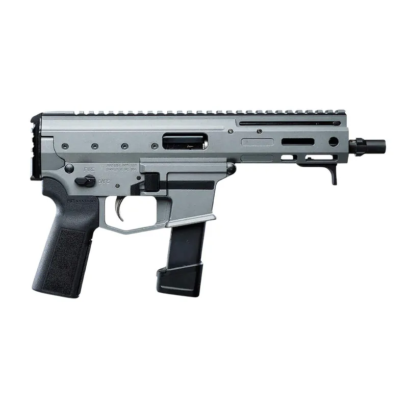 Angstadt Arms AAMDP29PG6 MDP-9 27+1 6" Black Melonite Threaded Barrel Tactical Gray Cerakote Black Polymer Grips