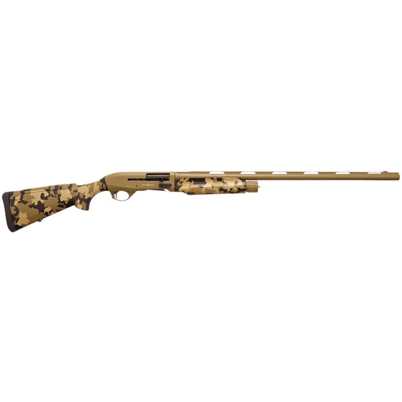 Silver Eagle Arms A21228OS1 Alpha 2 12 Gauge 3" 4+1 28" Flat Dark Earth Cerakote Chrome Lined Vent Rib Barrel & Steel Receiver, Old School Camo Synthetic Fixed Stock