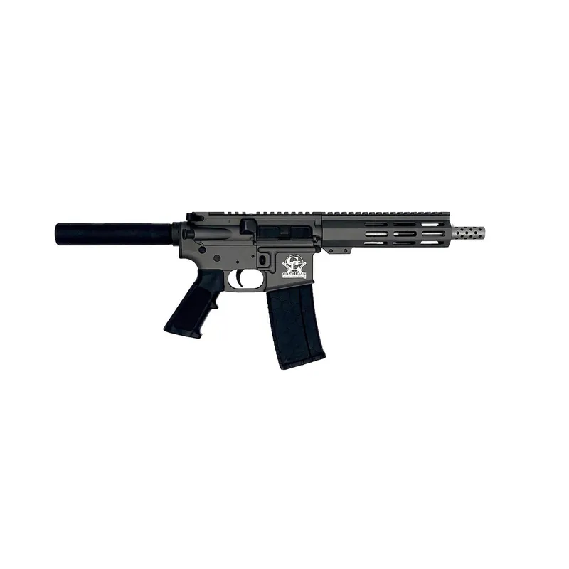 Great Lakes Firearms GL15223SSPTNG AR-15 Pistol 223 Wylde 30+1 7.50" Stainless Barrel, Tungsten Rec, 7" M-LOK Handguard, Buffer Tube (No Brace), Black A2 Grip