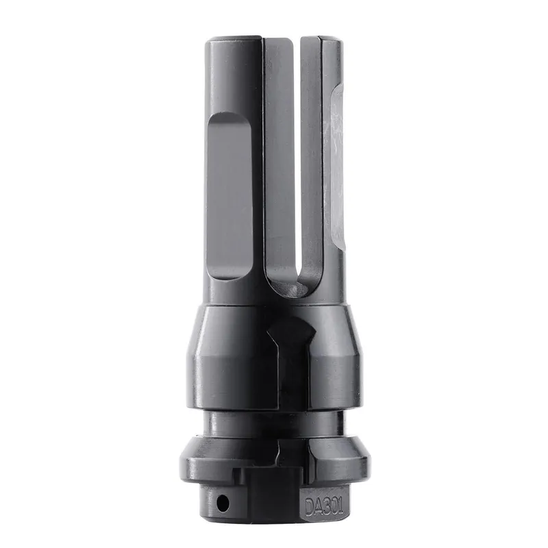 Dead Air DA301 Flash Hider Black with 1/2"-28 tpi Threads & 2.70" OAL for 5.56x45mm NATO Sandman Series, KeyMod Equipped Nomad-30 & Primal Suppressors