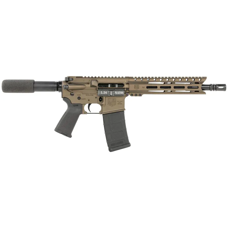 Diamondback DB1915K071 DB15 5.56x45mm NATO 30+1 10" Black Nitride Threaded Barrel, M-LOK Handguard, Midnight Bronze Aluminum Picatinny Rail Receiver, Black Buffer Tube, Black Magpul Grip, Right Hand