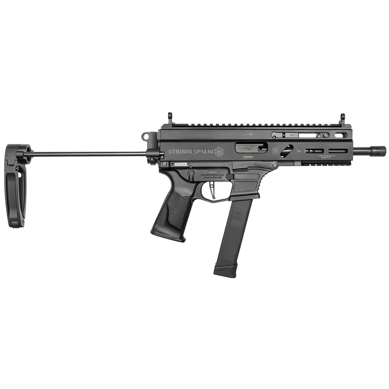 Grand Power 810091152867 Stribog SP9A3G 9mm Luger 8" Black PDW Tailhook Brace