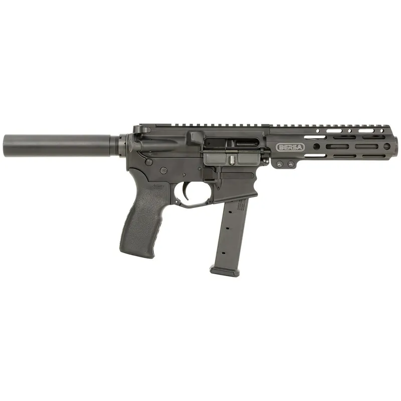 Bersa BAR9GL4BSC AR9 9mm Luger 33+1 4" Barrel, KAW Valley XL Compensator, Hard Coat Anodized Metal Finish, Magpul MOE+ Grip, Manual Safety