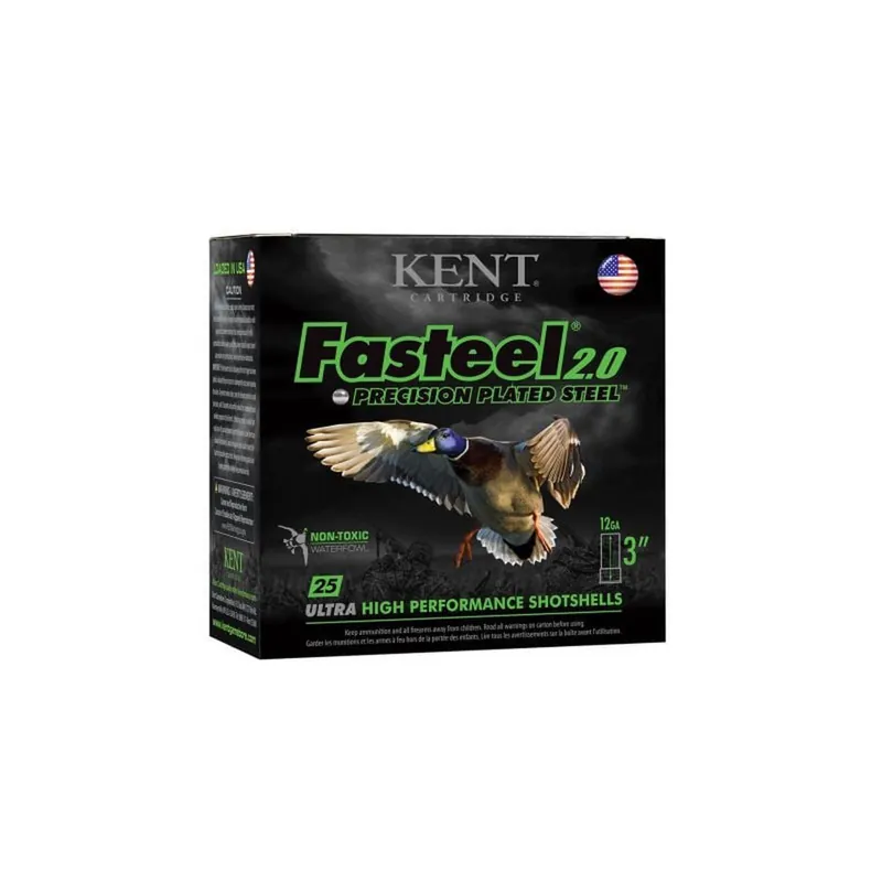 Kent Cartridge K123FS36BB Fasteel 2.0 12 Gauge 3" 1 1/4 oz BB Shot 25 Per Box/ 10 Case
