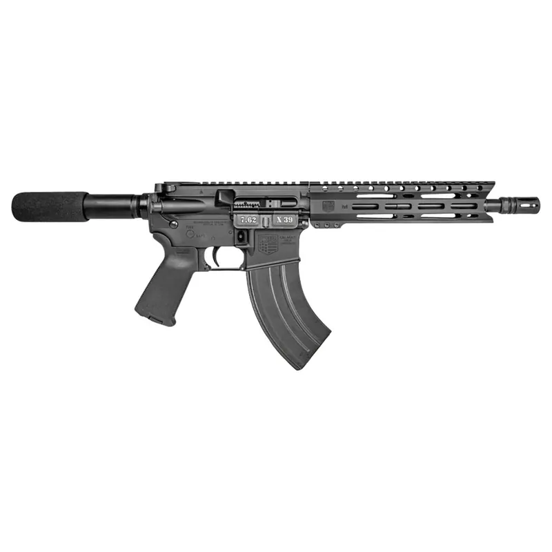 Diamondback DB1915O001 DB15 7.62x39mm 28+1 10", Black, Carbon Lower, 9" M-LOK Handguard, Padded Buffer Tube, Magpul Grip