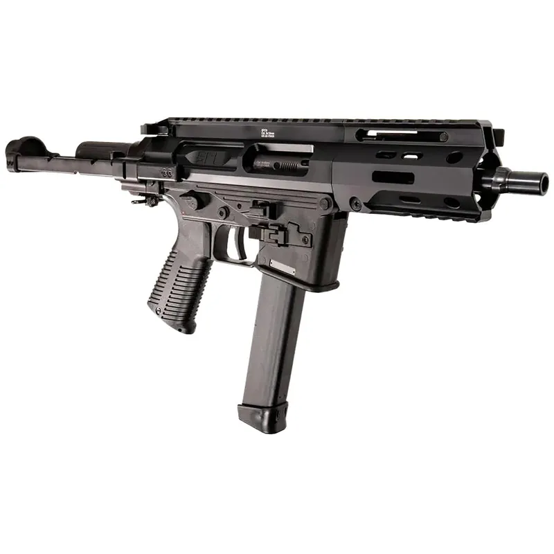 B&T Firearms BT500003PDWGTB SPC 9mm Luger 33+1 6.5" Black Steel Barrel, Aluminum Brace Adapter, Black Polymer Grip