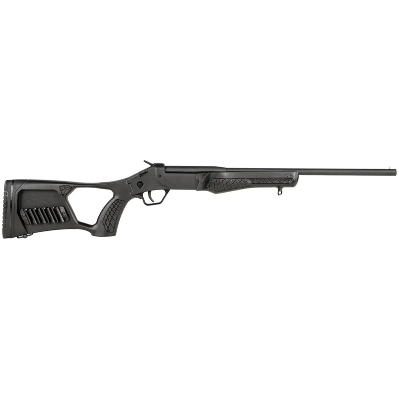 Rossi SSP1BK Tuffy Single Shot Youth 410 Gauge Break Open 3" 1rd 18.50" Matte Black Barrel, Matte Black Steel Receiver, Black Synthetic Thumbhole Stock w/Shell Holder, Right Hand