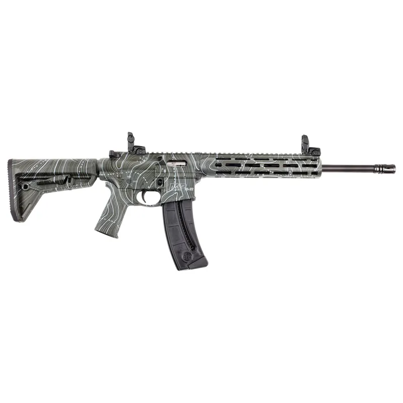 SMITH & WESSON M&P 15-22 Sport 22LR 16.5" Barrel 25 Round OD Green Topographic