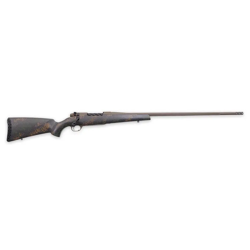 Weatherby MBC20N7MMBR2B Mark V Backcountry 2.0 7mm BC Patriot Brown Cerakote Fluted Barrel/Peak 44 Blacktooth Brown Sponge Pattern Black Carbon Fiber Stock