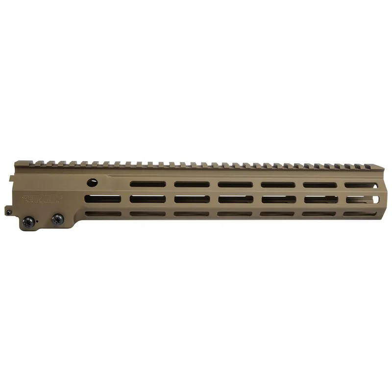 Geissele Automatics 05650S Super Modular Rail MK16 13.50" M-LOK, Desert Dirt Aluminum for AR Platform, Barrel Nut Included