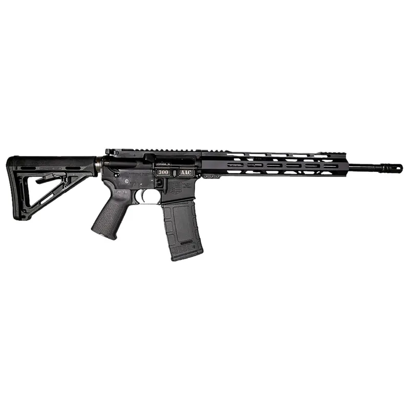 Diamondback DB1718B002 DB15 300 AAC Blackout 30+1 16" Black Nitride Threaded Barrel, Black Hardcoat Anodized Aluminum/Carbon Receiver w/Picatinny Rail Receiver, M-LOK Handguard, Magpul MOE Grip