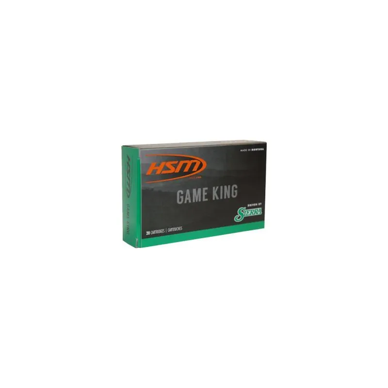 HSM 7MMMAG6N Game King 7mm Rem Mag 160 gr Sierra GameKing Spitzer Boat Tail 20 Per Box/ 20 Case
