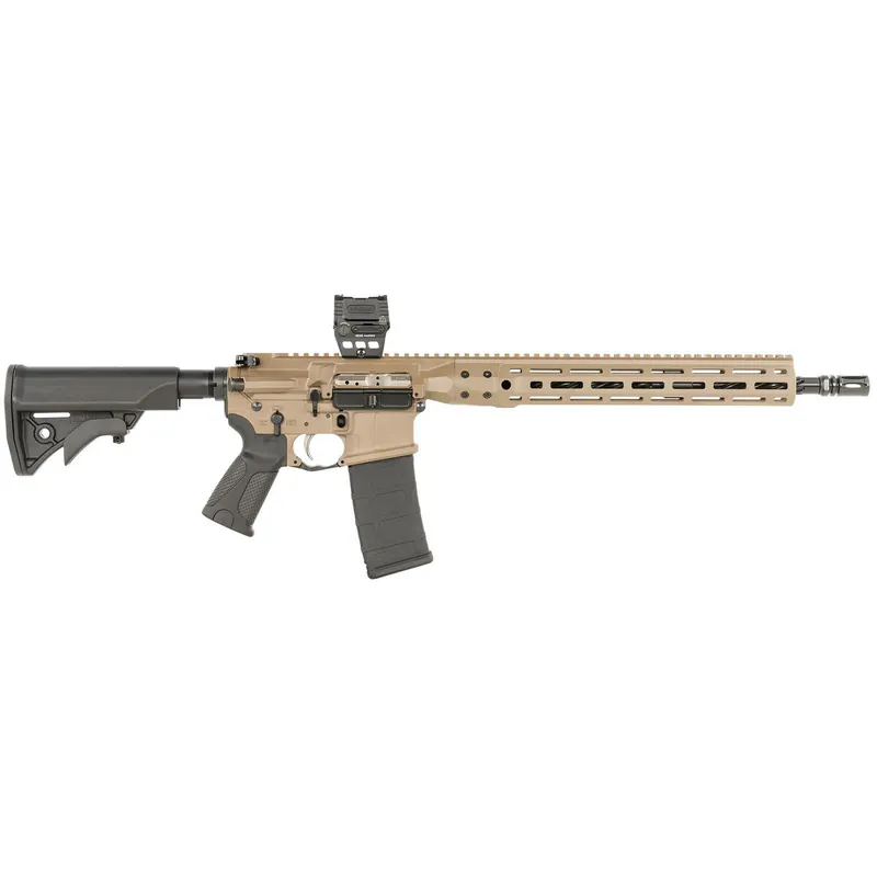 LWRC ICDIR5CK16MLXSBT-KIT Individual Carbine DI Kit 5.56 NATO 16.10" Threaded Barrel, M-LOK Handguard, Black LWRC Compact Stock, Black Magpul+ Grip