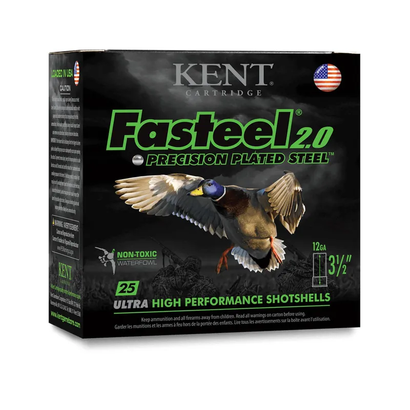 Kent Cartridge K122FS303 Fasteel 2.0 12 Gauge 2.75" 1 1/16 oz 3 Shot 25 Per Box/ 10 Case