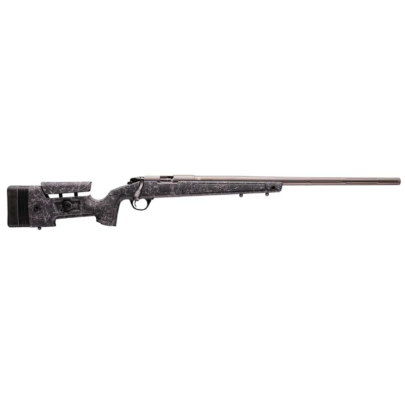 CVA PR5020N Endura LRH 45 Cal 26" Tungsten Cerakote Fluted Threaded Barrel, Drilled & Tapped Stainless Steel Receiver, Fixed Black w/Tungsten Webbing Synthetic Stock