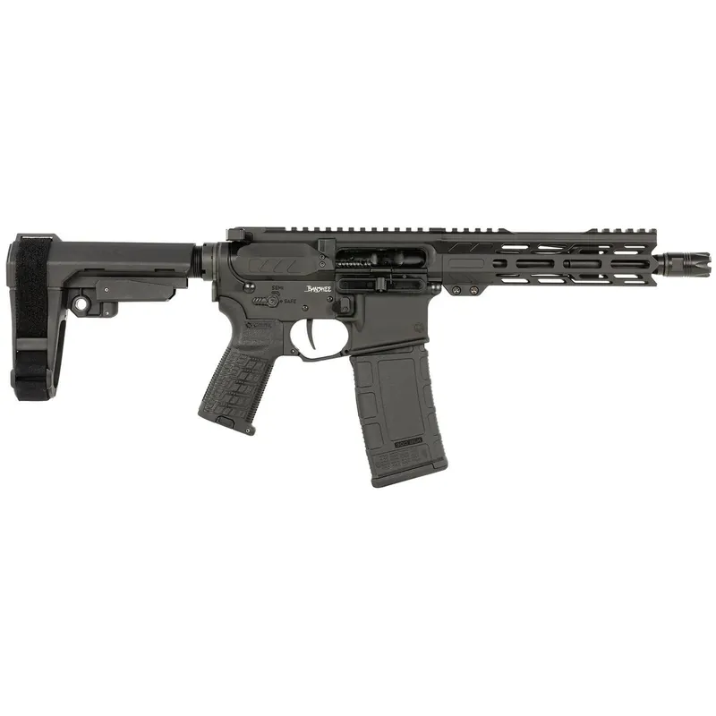 CMMG 30AF20AAB Banshee MK4 300 Blackout 30+1 8" Black Nitride Medium Taper Threaded Barrel, EML 7" M-LOK Handguards, Black Armor Cerakote Aluminum Picatinny Rail Receiver, CMMG Zeroed Grips