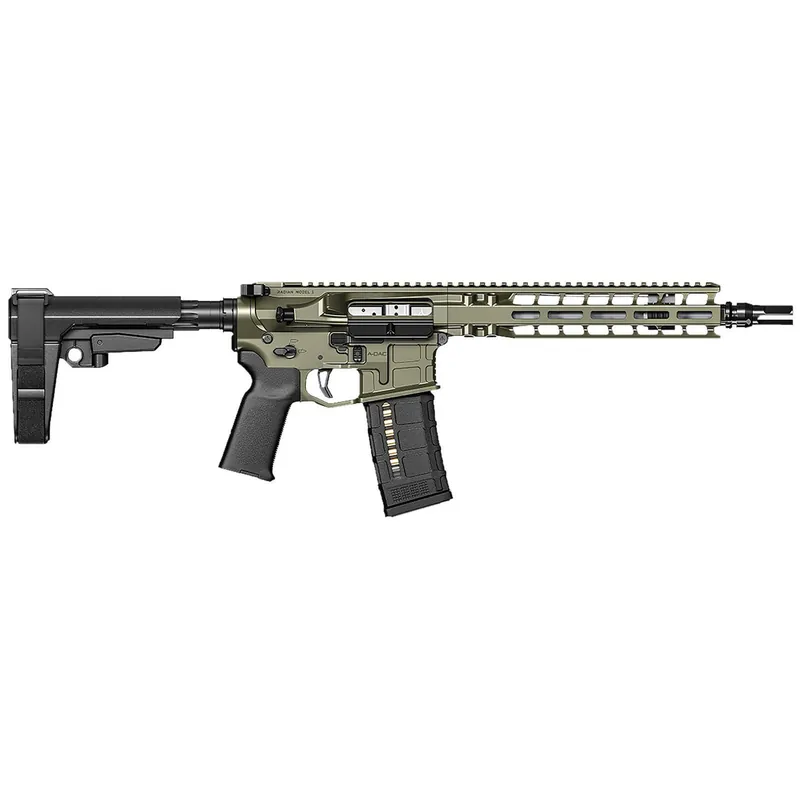 Radian Weapons R0515 Model 1 Pistol 223 Wylde 30+1 10.50", OD Green Billet Rec/M-Lok Handguard, Smooth Buffer Tube (No Brace), Magpul Grip, Ambi Controls, Dead Air QD Flash Hider, Adj. Triggers
