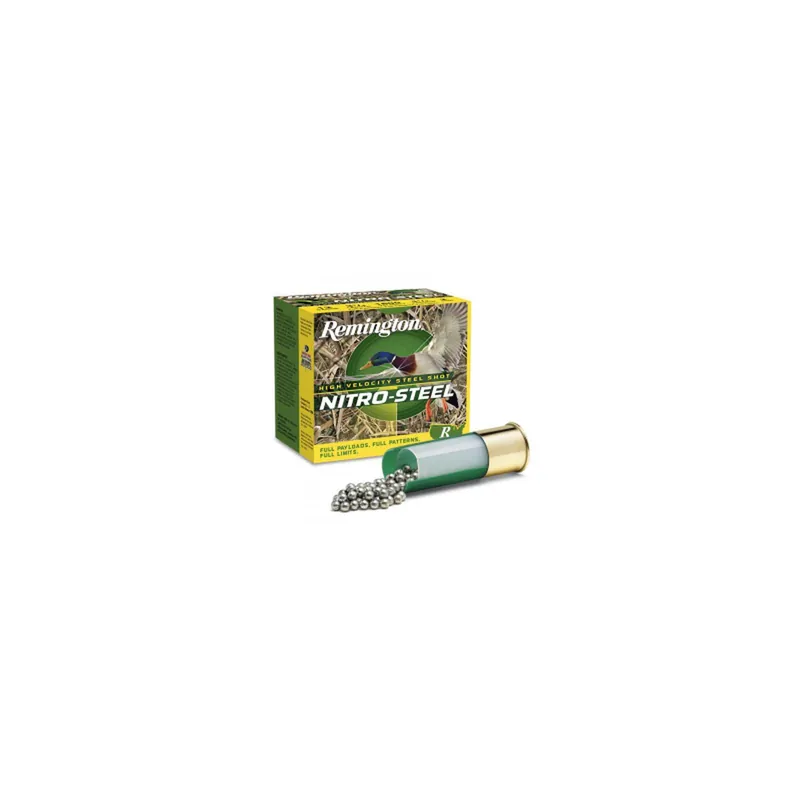 Remington Ammunition 20798 Nitro-Steel High Velocity 12Gauge 3" 1 1/4oz 2Shot 25 Per Box/10 Case