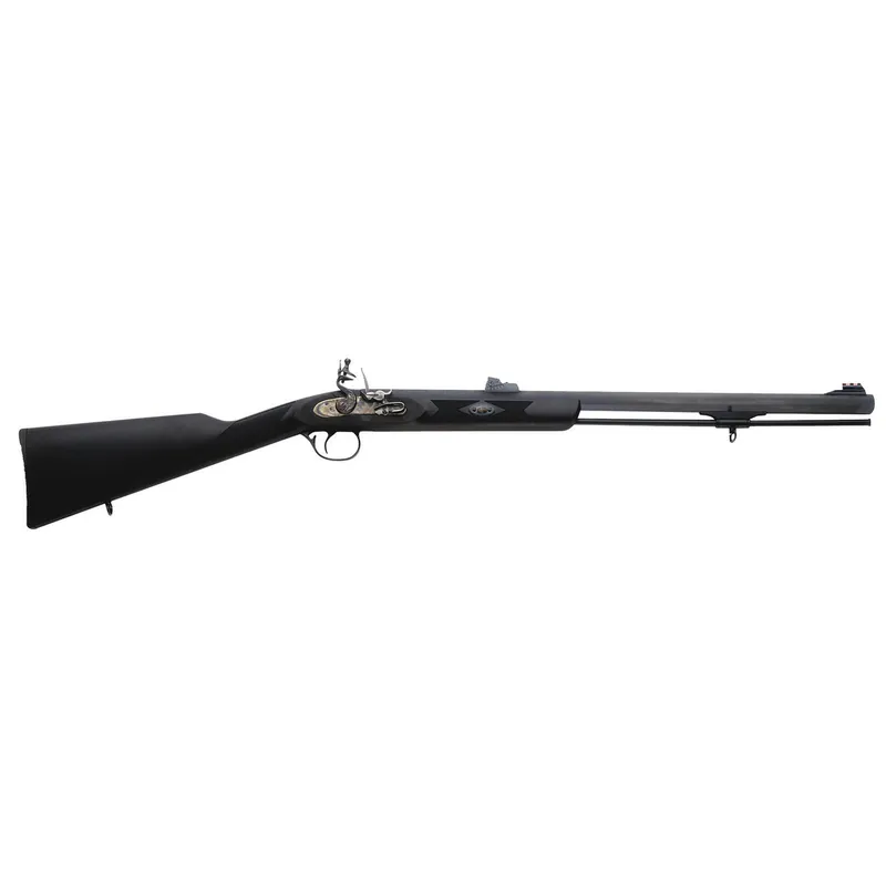 Traditions R3200850 Deerhunter 50 Cal 24" Flintlock Blued Black Synthetic Stock