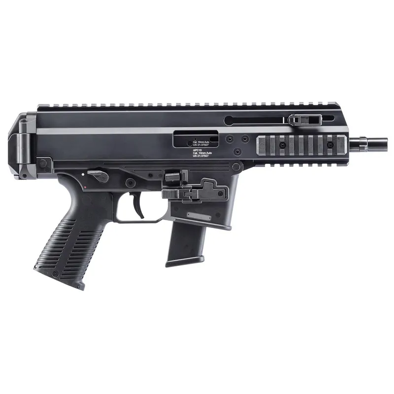 B&T Firearms 361300 APC Pro 10mm Auto 15+1 6.80" Black Steel Barrel, M-LOK Handguards, Black Hard Coat Anodized Aluminum Picatinny Rail Receiver, Black Polymer Grips