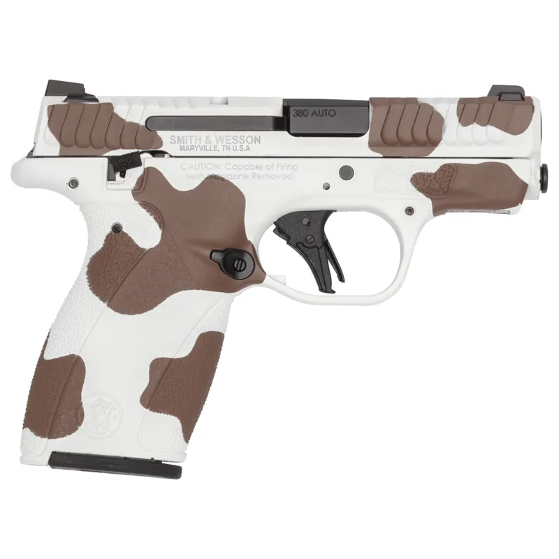 Smith And Wesson Bodyguard .380 Auto 2.75" Barrel 10,12 Round 2.0 Thumb Safety Brown Cow Print