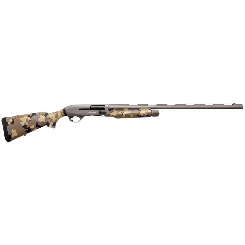 Silver Eagle Arms A21228OS2 Alpha 2 12 Gauge 3" 4+1 28" Gray Cerakote Chrome Lined Vent Rib Barrel & Steel Receiver, Old School Camo Synthetic Fixed Stock