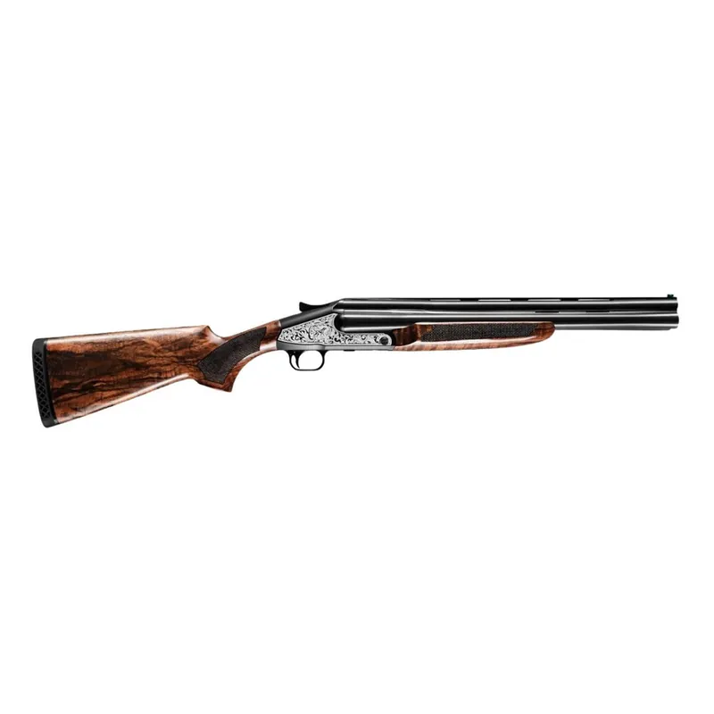 ATI ATIGKOF123B18 3B 12 Gauge 3.50" 3 Shot 18" Black Vent Rib Barrel, Black Receiver, Wood Stock