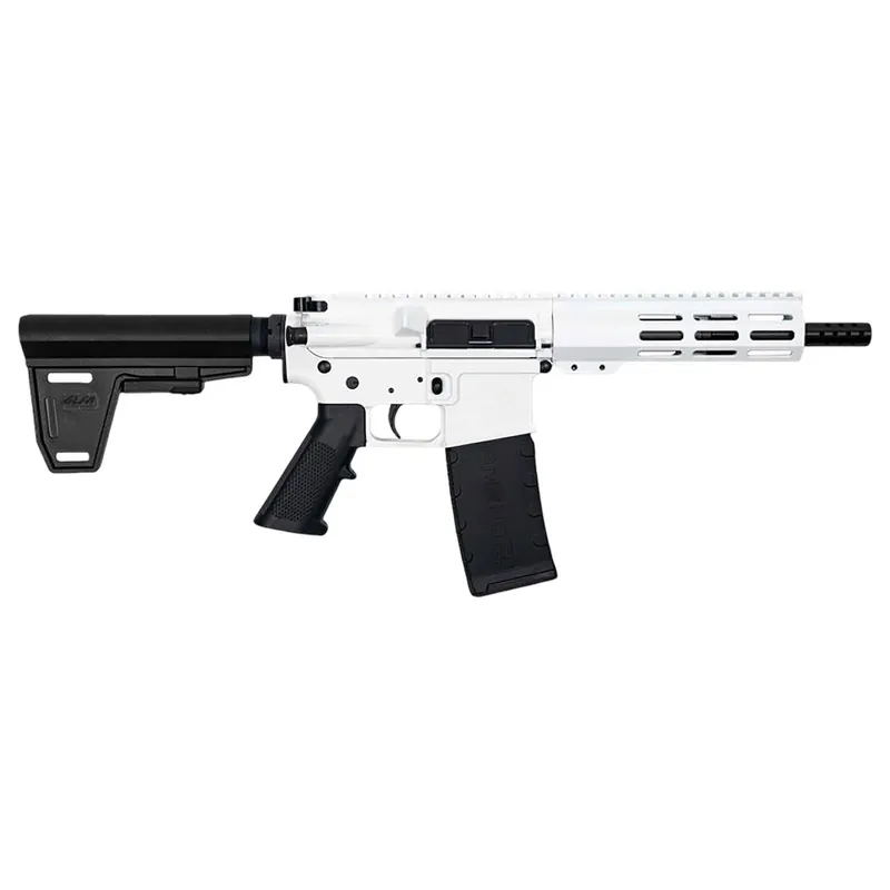 Great Lakes Firearms GL15223PBWHT AR-15 223 Wylde 30+1 7.50" Black Nitride Threaded Barrel, M-LOK Handguard, White Cerakote Aluminum Receiver w/Picatinny Rail, Black Polymer Mil-Spec Grip
