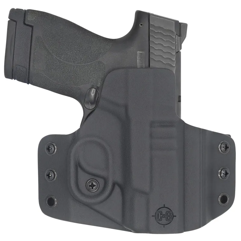 C&G Holsters 0524100 Covert OWB Black Kydex Belt Loop Fits M&P Shield 9/40 3.1"