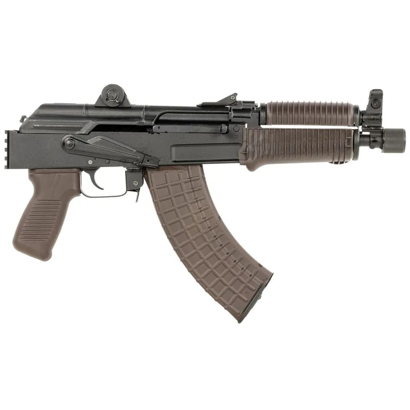 Arsenal SAM7K56P SAM7K-56P Sports South Exclusive 7.62x39mm 30rd, 8.50" Black Chrome Lined Steel Barrel, Black Milled Receiver, Plum Furniture, Picatinny Rail, Hard Case, QD Swivel Sling