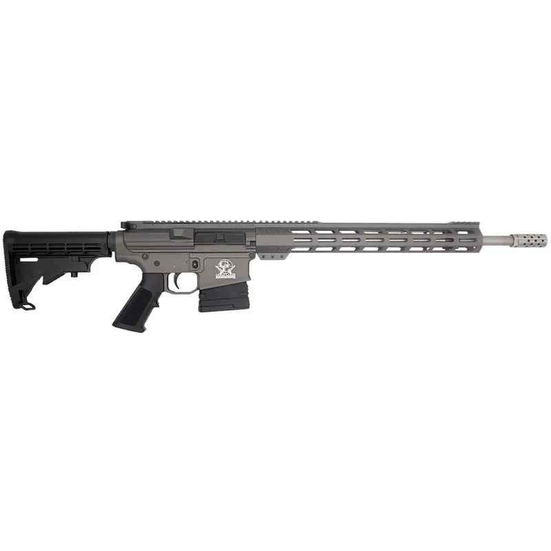 Great Lakes Firearms GL10308SSTNG GLFA 308 Win 10+1 18" Cerakote Threaded Barrel, Tungsten Cerakote Picatinny Rail Aluminum Receiver, 6 Position Mil-Spec Synthetic Stock, Mil-spec Polymer Grip