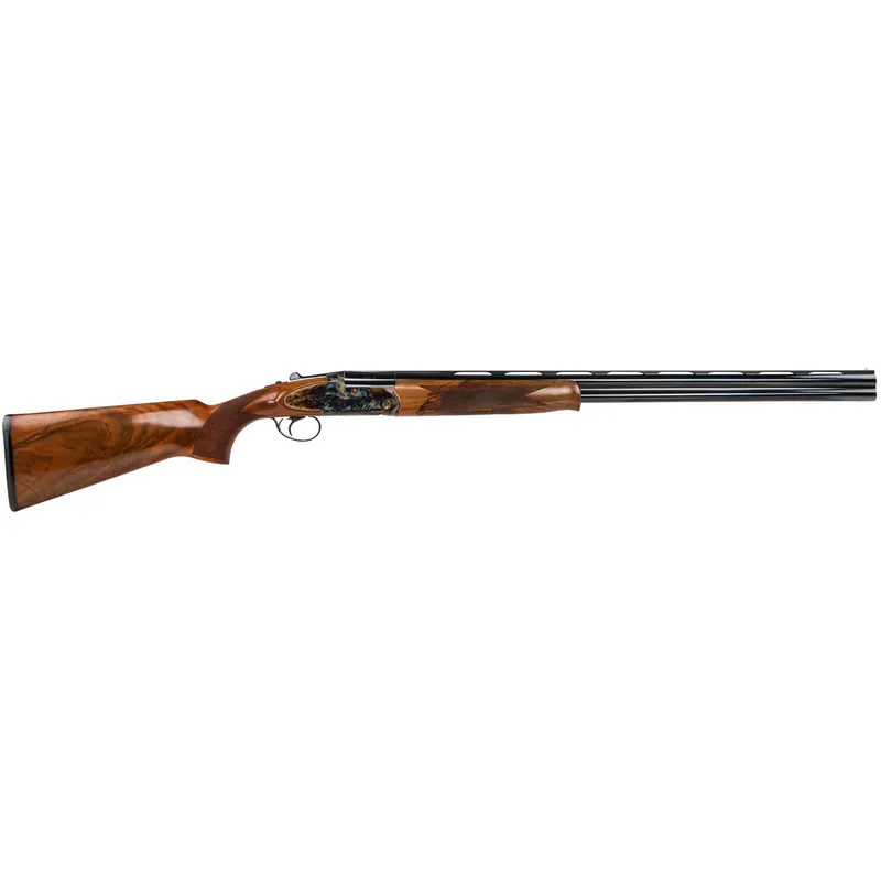 Dickinson OP2028 Plantation 20 Gauge with 28" Black Barrel, 3" Chamber, 2rd Capacity, Color Case Hardened Metal Finish & Oil Turkish Walnut Fixed Pistol Grip Stock Right Hand (Full Size)