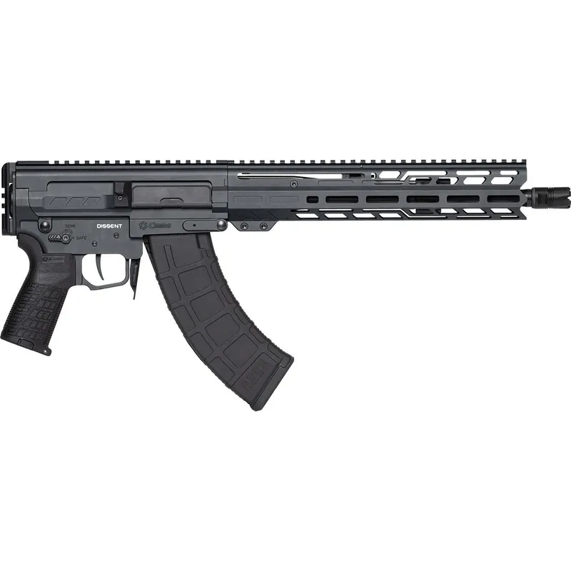 CMMG 86A8E0BSG Dissent MK47 7.62x39mm 30+1 12.50" Black Nitride Threaded Barrel, M-LOK Handguards, Sniper Gray Cerakote Aluminum Picatinny Rail Receiver