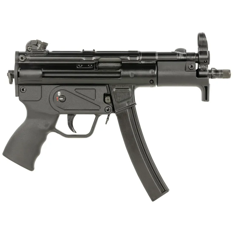 Century Arms HG6035ALN AP5 P CORE 9mm Luger 30+1 5.75" Threaded Barrel, Black, Stamped Metal Rec, Fixed Front/Drum Rear Sights, Includes Sling (1 Mag)
