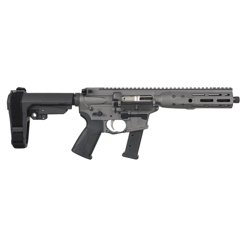 LWRC ICP9TG8SBA3 IC-9 9mm Luger 8.50" 33+1 Black Nitride Threaded Barrel, Tungsten Anodized Aluminum Picatinny Rail Receiver, SB Tactical SBA3 Brace, LWRC Ultra Combat Grip, Ambidextrous